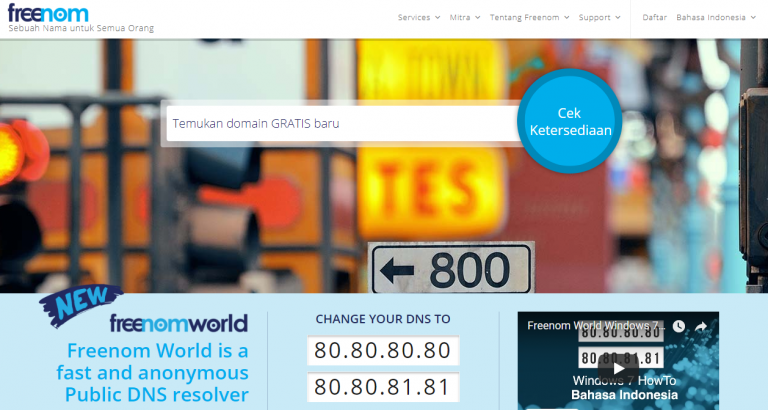 1 Cara Membuat Domain Gratis