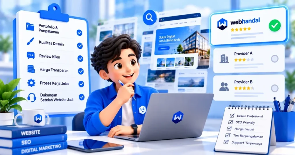 Cara memilih jasa pembuatan website terpercaya: checklist portofolio, kualitas desain, review klien, dan harga transparan
