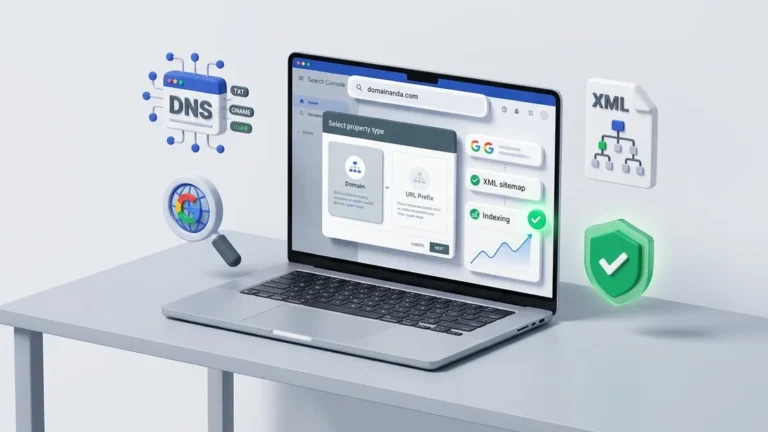 Cara mendaftarkan website ke Google Search Console untuk verifikasi domain dan indeks pencarian