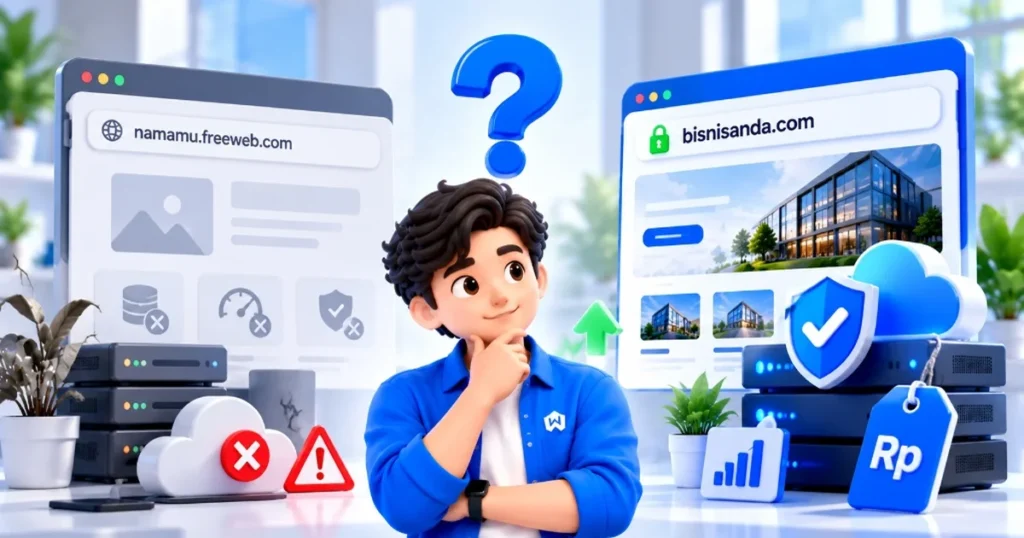 Perbandingan domain dan hosting gratis vs berbayar: keamanan SSL, performa server, dan reputasi bisnis